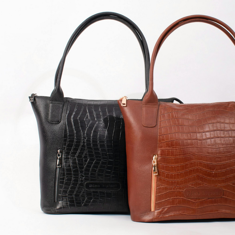 Croc Leather Totes