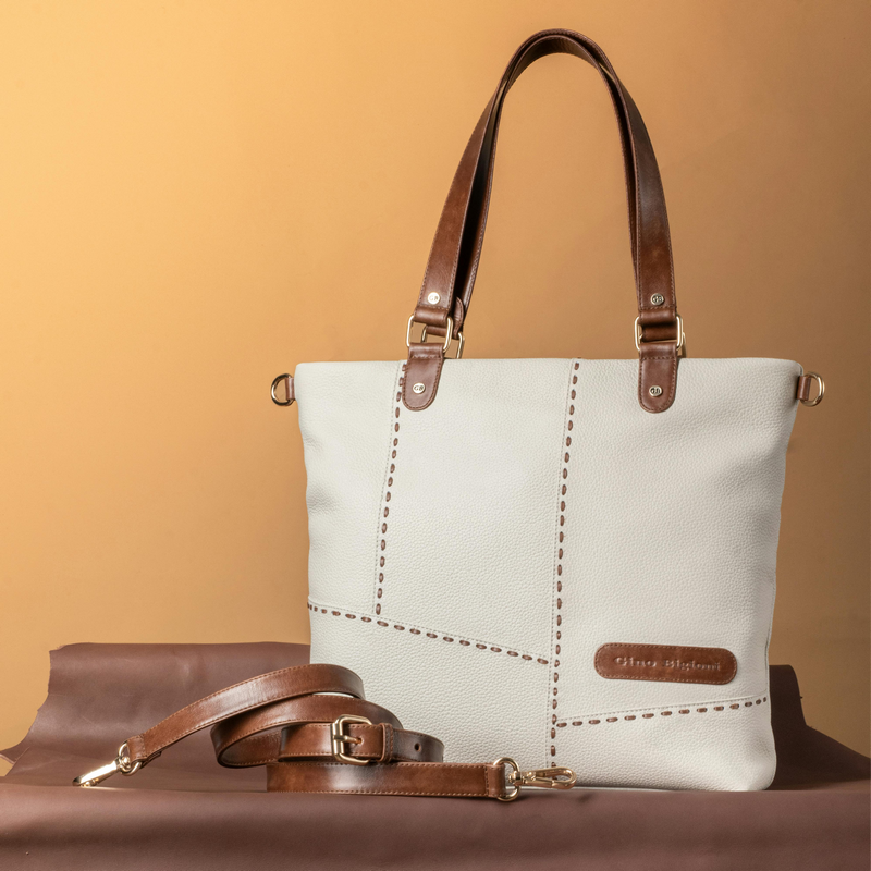 Canvas Leather Tote